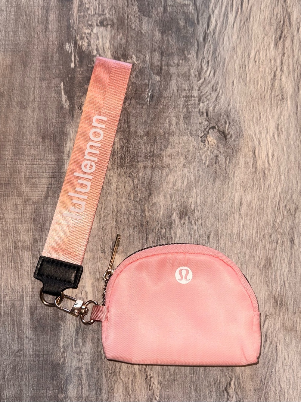 Pink Lululemon Wristlet and Pouch